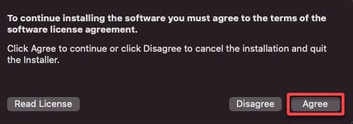 Aceptar el acuerdo de licencia de software