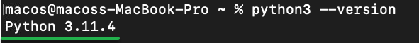Comprobando la versión de Python instalada
