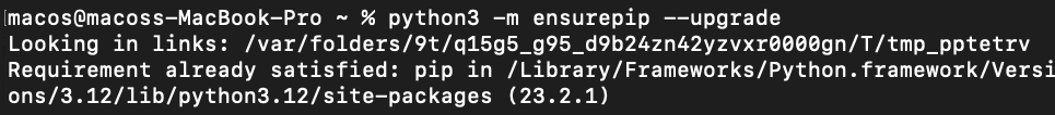 Actualización de PIP a la última versión