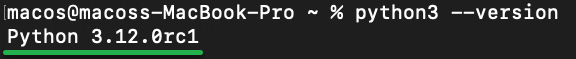 Comprobando la versión de Python instalada