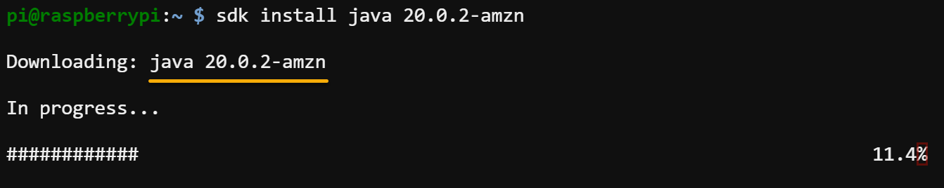 Instalación de Java en Raspberry Pi a través de SDKMAN