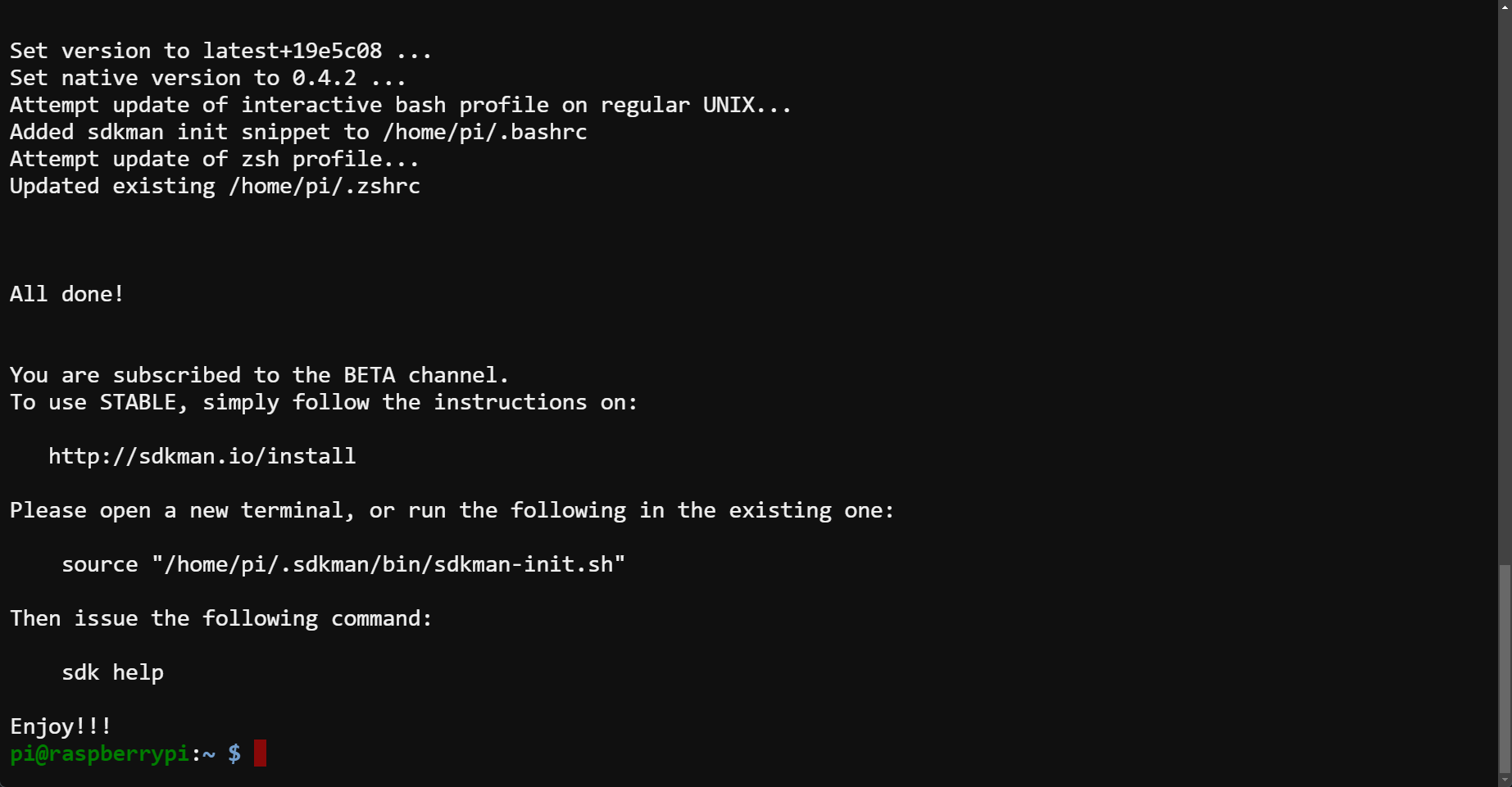 Instalando zip y sdkman