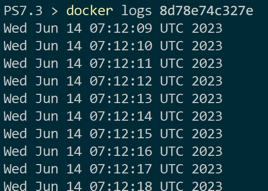 Listado de registros de contenedores de Docker