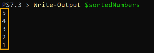 powershell sort-object -Ordenar datos por valores únicos