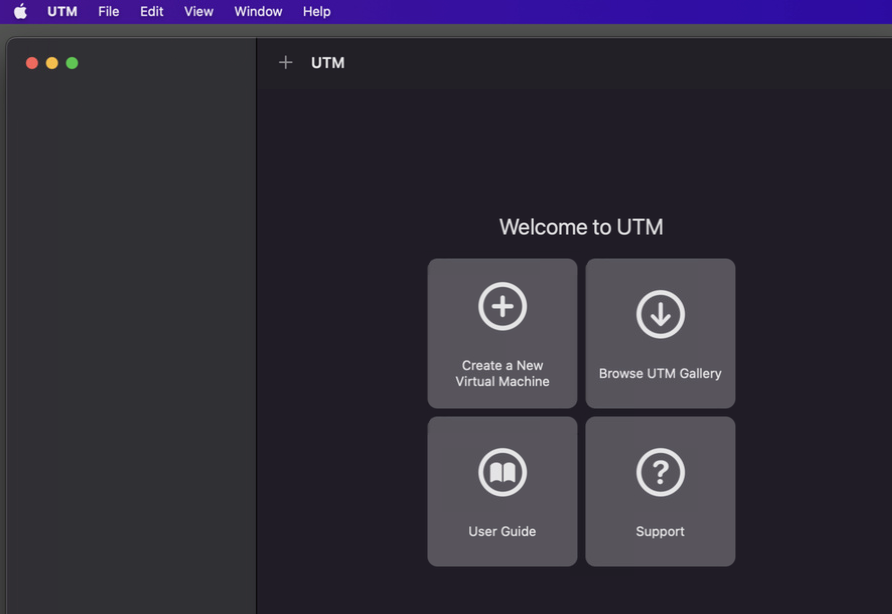 Visualización de la ventana principal de UTM