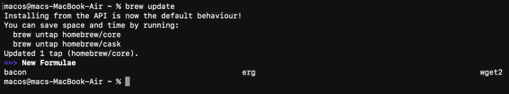 Actualizando Homebrew