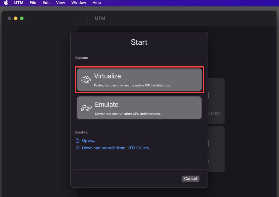 Virtualización desde una imagen ISO