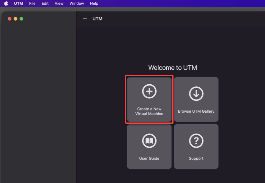 Inicio del proceso de creación de VM