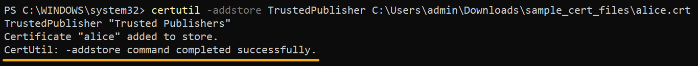 Instalación de Certificados.
