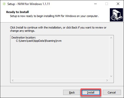 Iniciando el proceso de instalación de NVM