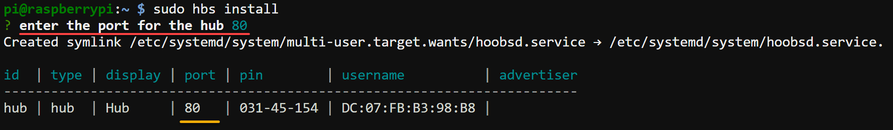 Configurar HOOBS como servicio