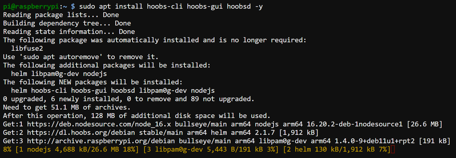 Instalando HOOBS en tu Pi