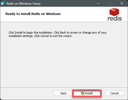 Instalación de Redis en Windows a través del paquete de instalación