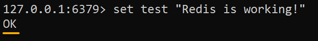 Configurar una clave de Redis