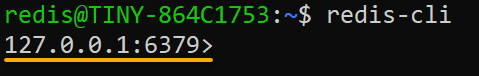 Lanzamiento de la CLI de Redis (instalada a través de WSL)