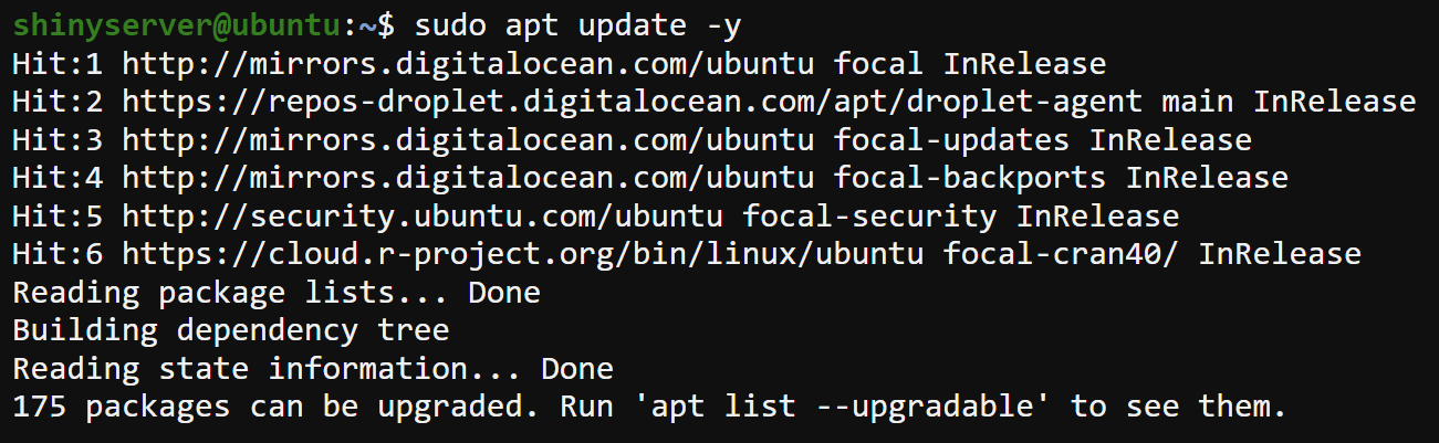 Actualizando fuentes aptas