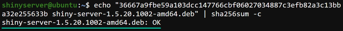 Comprobando el hash SHA-256 del archivo descargado