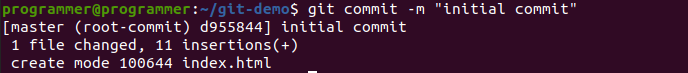 Ejecutando la confirmación inicial en preparación para git merge.