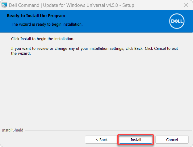 Instalación de la herramienta Dell Command Update