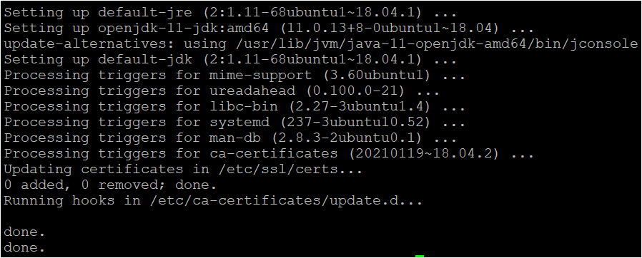Instalación de la versión de Java: Java SE 11 (LTS)