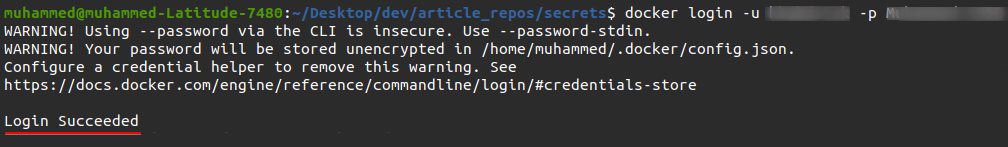 Iniciar sesión en Docker