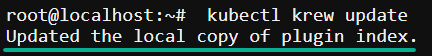 Actualizando el índice del complemento