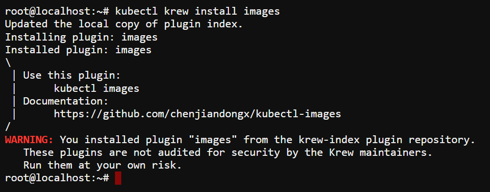 Instalación de complementos con Krew