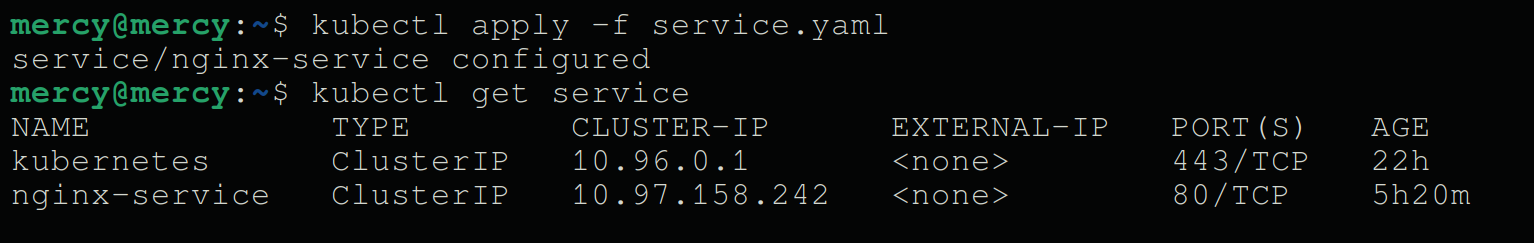 Reconfigurando el selector de servicios