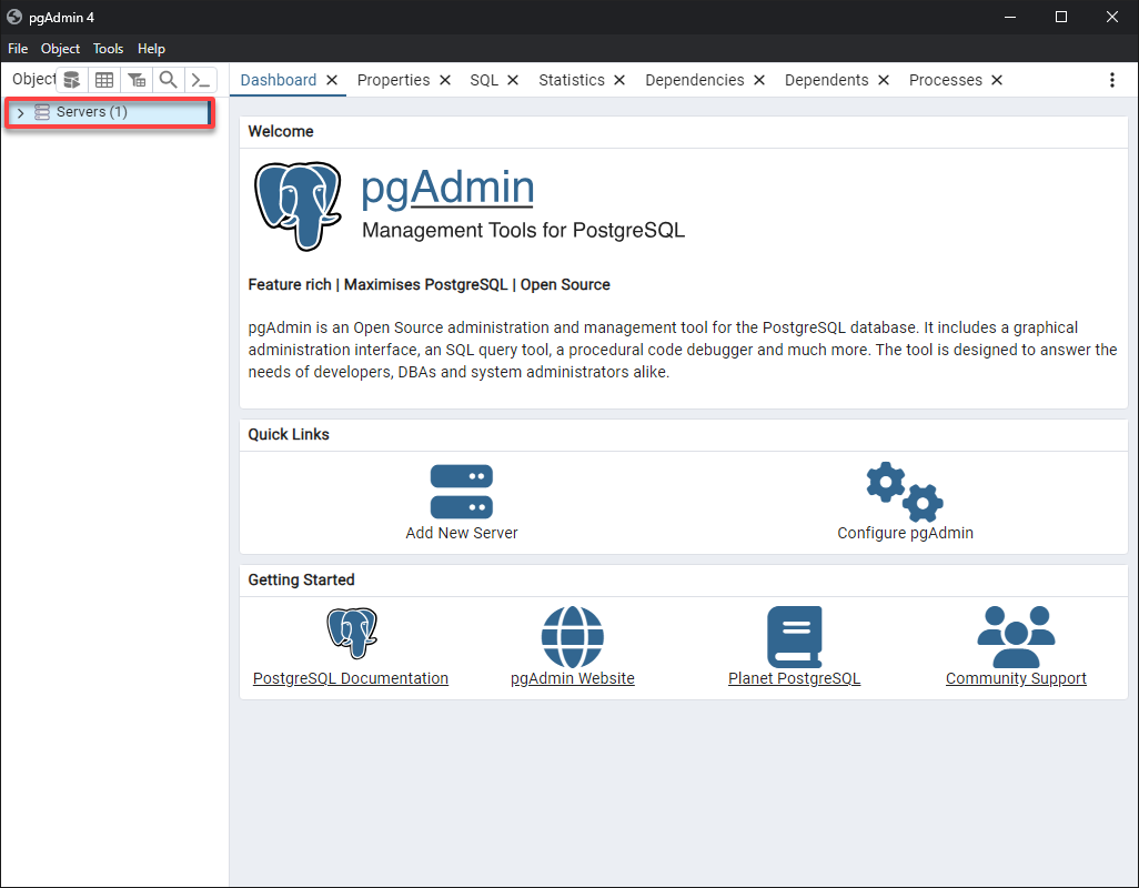 Accediendo al servidor PostgreSQL 16