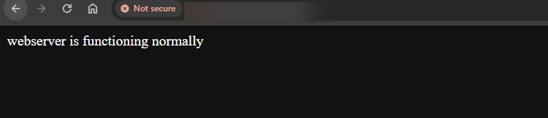 Verificando la página predeterminada del servidor