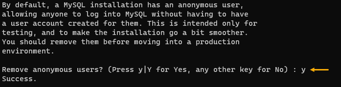 Eliminar el usuario anónimo de MySQL