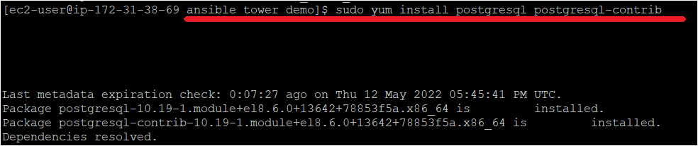 Instalación de la base de datos PostgreSQL