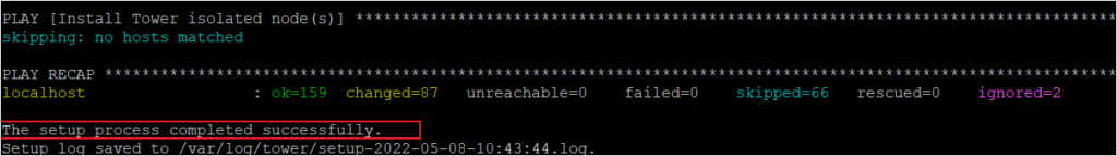 Ejecución de Ansible Tower en una máquina Linux