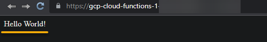 Prueba de la implementación de la función de nube
