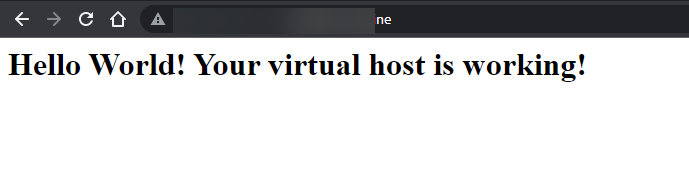 Accediendo al sitio web alojado